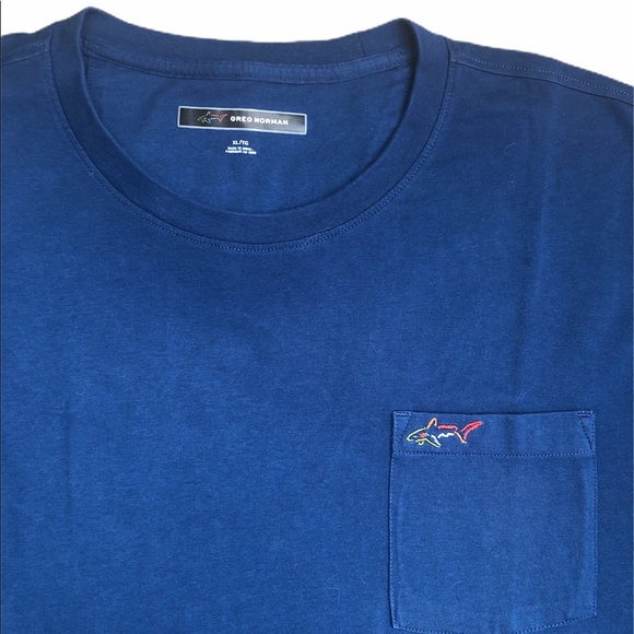 Greg Norman Collection Shirts | Greg Norman Shark Tshirt Short Sleeve Cotton Xl | Poshmark